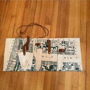 Jameson Irish Whiskey Canvas Organizer Caddy Green Leather Tie Cord Cocktail
